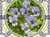 stock-vector-vector-mosaic-with-large-cells-of-brightly-purple-pansies-with-buds-in-round-stained-glass-window-153063950